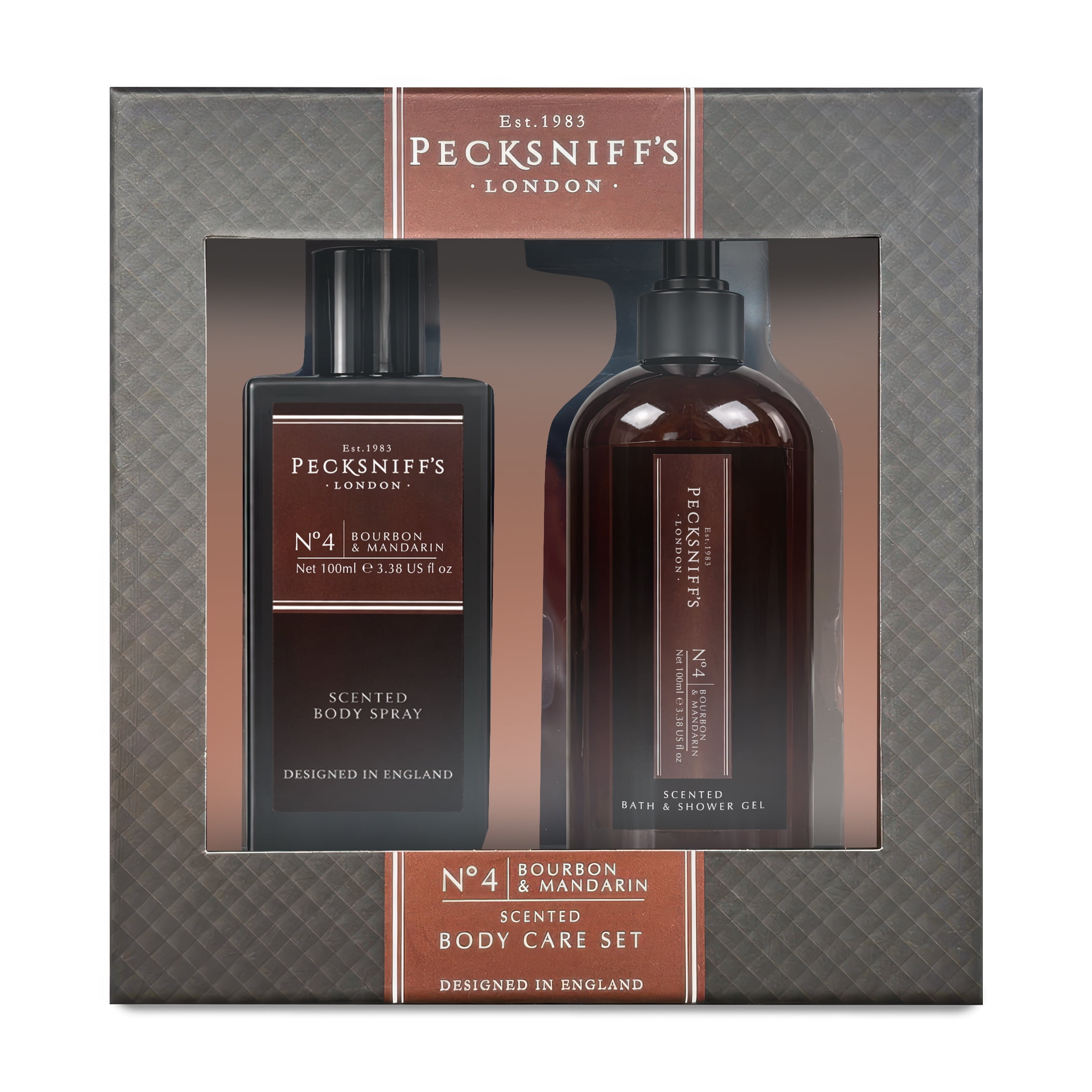 Pecksniffs Mens Bathing Duo Collection – Leather & Oakmoss Scented