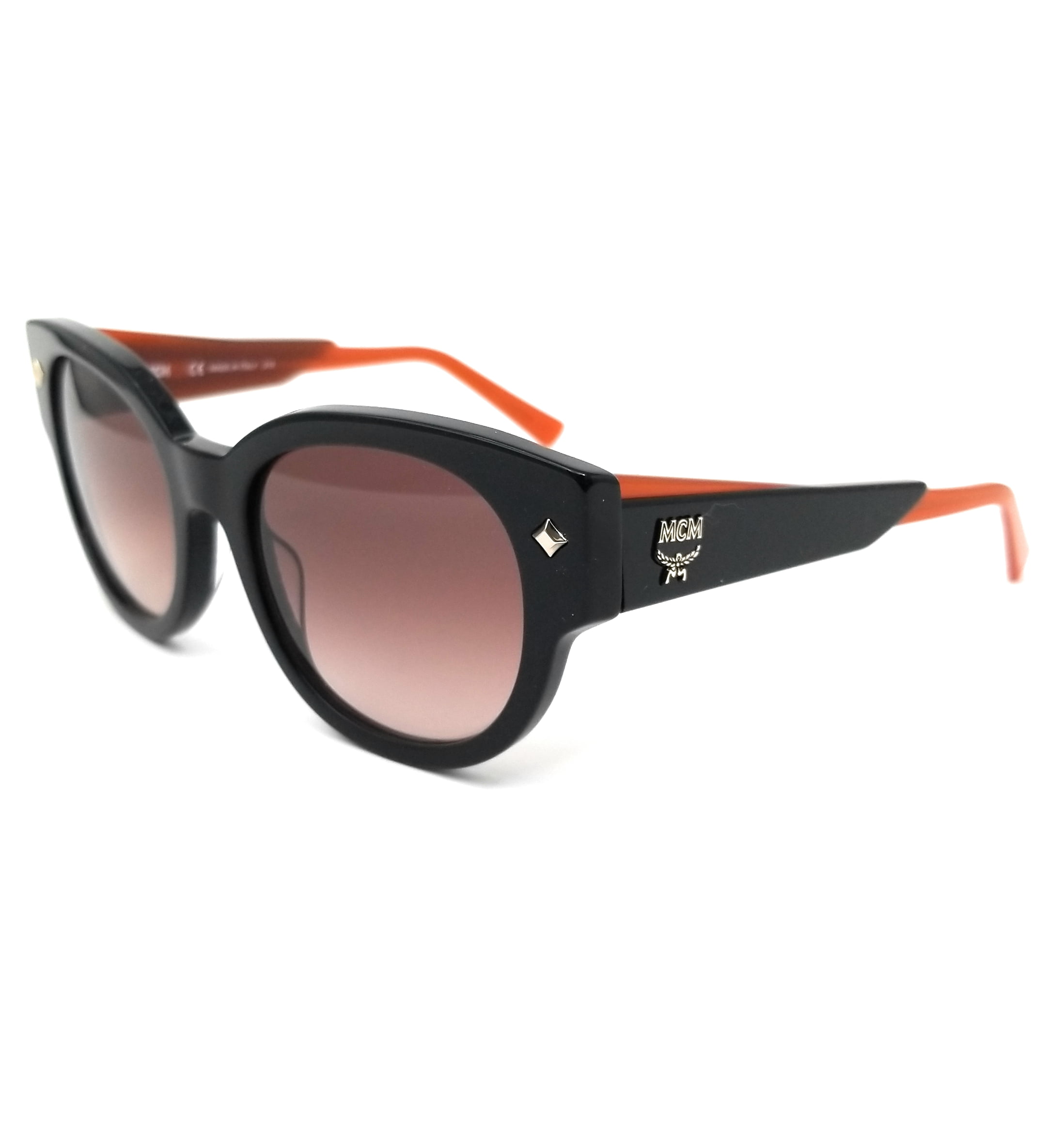 MCM Sunglasses MCM673S 001 Black Round Women 53x20x140