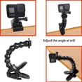thumbnail image 4 of Soporte de abrazadera flexible Jaws con cuello de cisne flexible y ajustable para cámara de acción Hero 8 y 7, 4 of 8