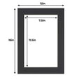 thumbnail image 2 of Black 12x16 White Picture Mats with White Core for 8x12 Pictures - Fits 12x16 Frame, 2 of 4