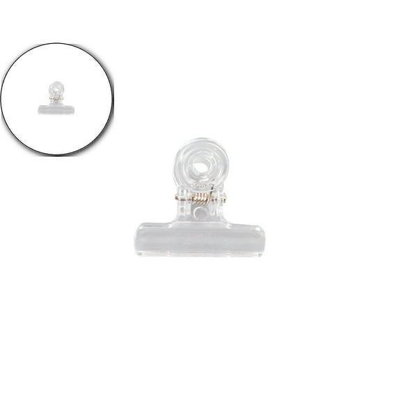 Dvruxg Chip Clips, Plastic Clear Clips Clamps Chip Bag Clips Bulldog Clips Hinge Clips Food Bag Clamps Utility Paper Clips for Home