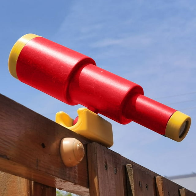 Jouet Télescope, Jouet Monoculaire Éducatif Sûr avec Base pour Cadeau Rouge, Vert, Bleu, Gris
