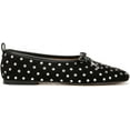 thumbnail image 5 of Sam Edelman Ari Black Suede Gem Slip On Pointed Toe Flexible Ballet Flats (Black Suede, 5), 5 of 6