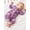 紫罗兰, variant on Bamboo_Rayon Halloween Pumpkin & Floral All_Over Print Baby Zipper One_Piece Romper, Long_Sleeve Footed Jumpsuit for Newborns & Infants, Unisex Baby Outfit