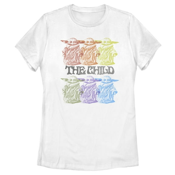 Women's Star Wars: The Mandalorian Hexad Illusion Graphic Tee White Large