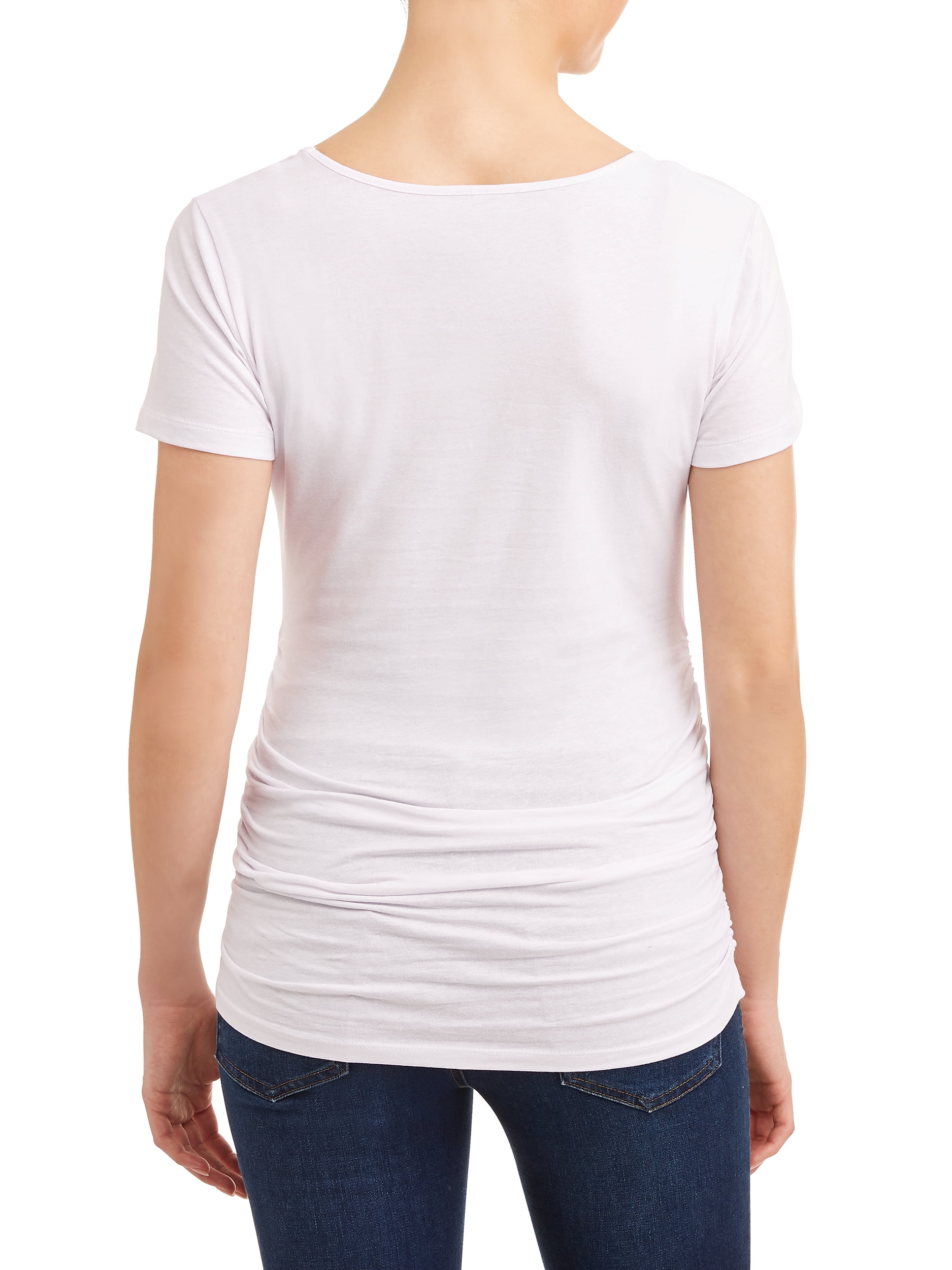 Oh! Mamma Maternity Women's Scoop Neck T-Shirt (Womens & Womens Plus)