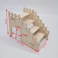 thumbnail image 1 of Laberinto de madera para varios dormitorios con forma de hámster, juguete paisajístico, casa de escape con forma de oso dorado, 1 of 4