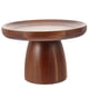 thumbnail image 4 of ColoMX Organizador de soporte para pastel de madera de Acacia, soportes redondos de madera para pastel, bandeja para servir pastel de madera rústica con Base, 4 of 7