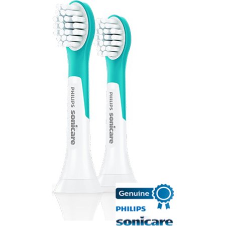 Philips Sonicare Kids Replacement Brush Heads for Ages 3-7, Aqua, 2 Pack