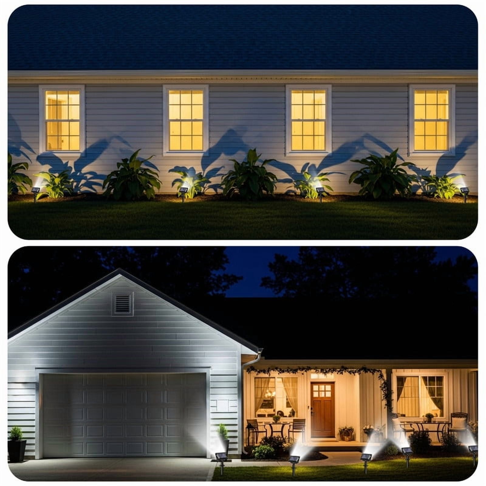 SZRSTH Solar Lights Outdoor, 4 Pack Waterproof LED Lights for Outdoor Decor Yard Garden Landscape Pathway
