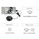 thumbnail image 3 of Reloj despertador con vibración fuerte para personas con sueño pesado, adultos sordos, reloj digital con espejo y vibrador de cama., 3 of 4