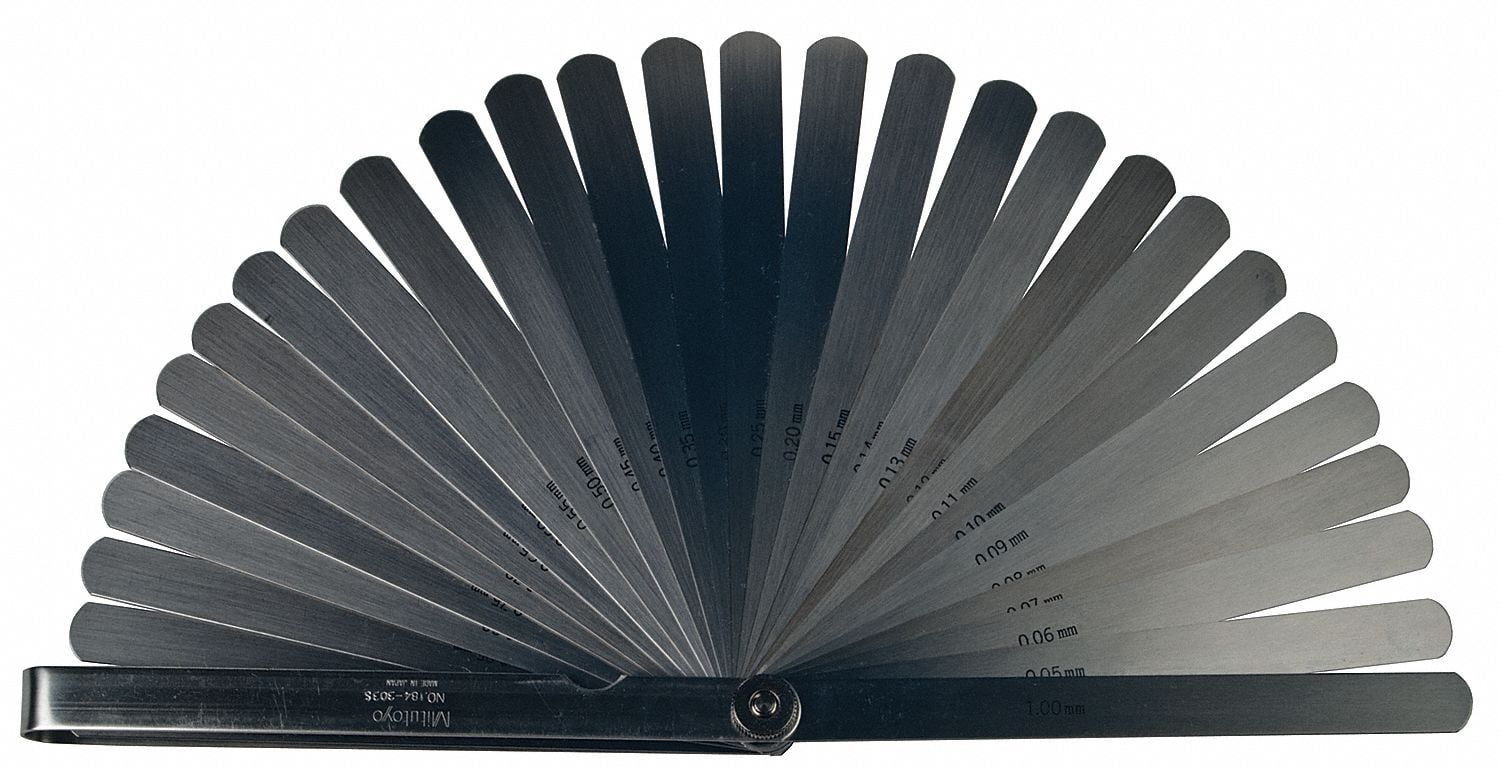 Mitutoyo Feeler Gauge Set,Dimension Type Metric 184303S