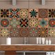 thumbnail image 3 of Gwong Decoración hogareña Taquillas de azulejo Creativo Color pesado Agotesivo Agotesivo de estilo marroquí Pegatina de pared para cocina Gwong 21056780, 3 of 6