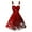 Multicolor #10-11, variant on pstuiky Dresses for Women, Women Solid Color Vintage Dress Short Sleeve Stand Collar Dress Fashion Party Dress with Large Hem Leisure Hot Pink XXL
