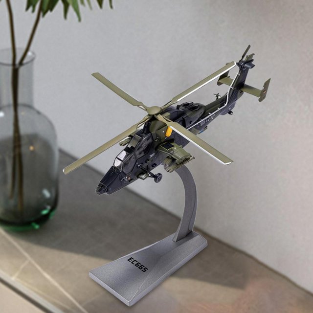 EC665 a Escala 1/72 con Base de Exhibición, Ornamento, Avión, Aviación, Conmemoración, Decoración Del Hogar, Modelo de Aleación Fundida Pa perfke Avión fundido a presión