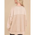 thumbnail image 3 of Sweatshirt for Women Oversized Casual Long Sleeve Button Henley Neck Pullover Tunic Tops Fall Fashion Outfits  XL, 3 of 5