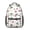 Alien UFO White, variant on Alien and Meteor Black Pattern Backpack for School, Cute School Bag with Adjustable Shoulder Straps and Padded Back, 15.3"x11"x6.7"