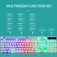 thumbnail image 2 of USB LED Backlit Retro Typewriter Mechanical Keyboard -RGB Switch - Round Keycaps -104 Keys Vintage Inspired Steampunk Gaming Keyboard鈥揗echanical Gaming Keyboard for PC/Mac/Gamer/Typ, 2 of 7