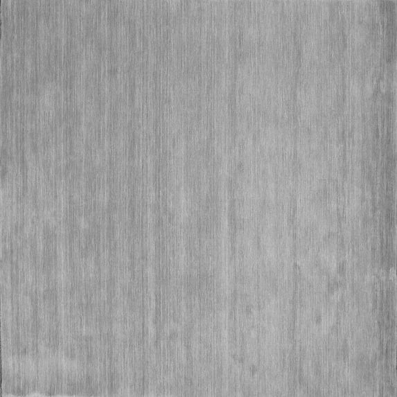 Ahgly Company Indoor Square Solid Gray Modern Area Rugs, 3' Square