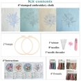 thumbnail image 4 of Myfelicity Embroidery Kit, 4 Flower Pattern Embroidery Set with 4 Patterns and 2 Hoops, Adult and Beginner Needlepoint Kit with Embroidery Floss, Needles, Cotton Fabric and Instructions…, 4 of 4