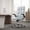 Black, variant on Velvet Executive Office Chair for Home Office, Study & Bedroom, Ergonomic Swivel Desk Chair with Flip-Up Arms & Tilt Lock, Beige/Gray/Pink/Purple