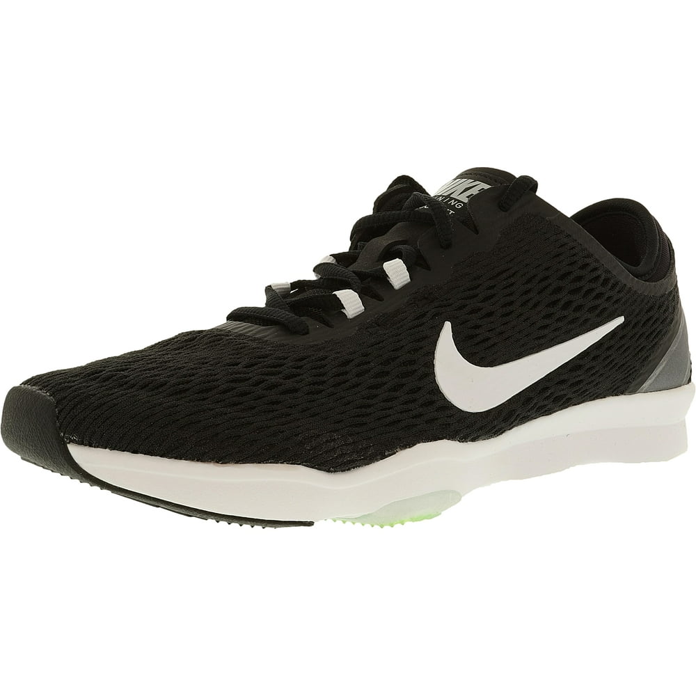 nike black and white mesh sneakers
