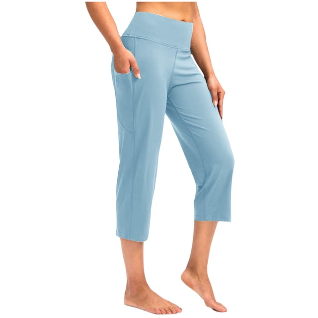 Simua Womens Capris Outdoor Athletic Soft Sweatpants with Pockets