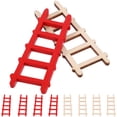 thumbnail image 1 of IFANLANDOR 10Pcs Tiny Ladder Model Natural Wood for Mini Garden Landscape Ornament Hobbyists, 1 of 7