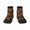 3 Black, variant on Leopard Print Pattern Quarter Crew Socks,Toe Seamed Ankle Socks,Cotton Cushioned Breathable Athletic Crew Sports Socks