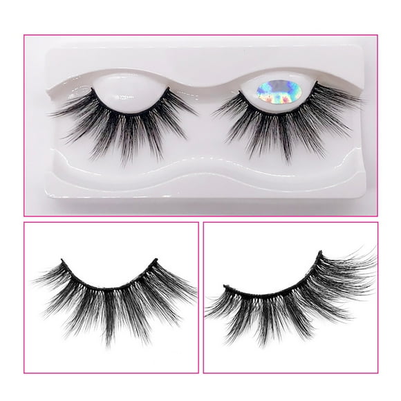 Xihbxyly Pestañas Postizas de 25 Mm, Naturales, Tenues y Glamurosas, de Fibra Química Multicapa, Reutilizables, para Un Look Radiante, Ideales para Selfies En Fiestas y Bodas, con Un Atractivo Estilo