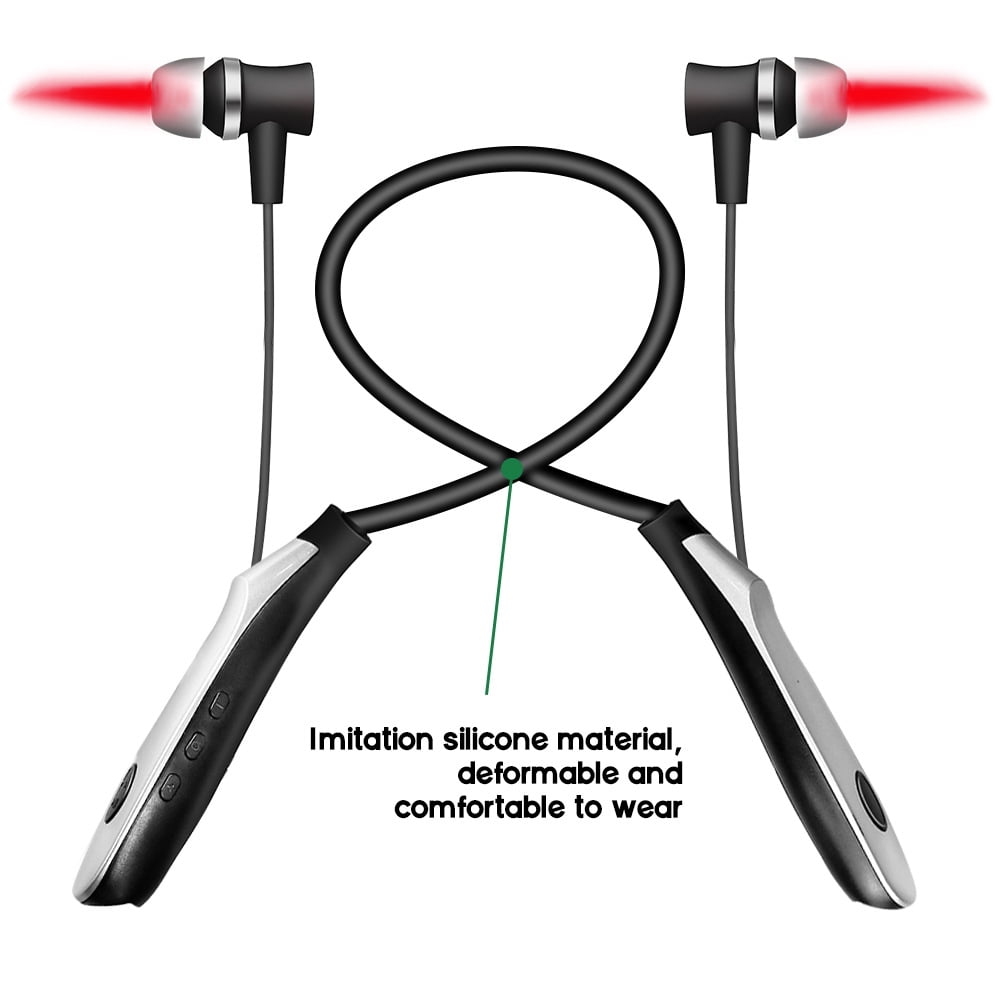 Red Light Therapy Device for Nose Ears 650nm Portable Red Light Ear Therapy, 2 in 1 Laser Headphones Device Kit With Ear Canal Silicone Cover and Nasal Silicone Sleeve