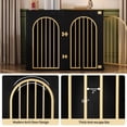 thumbnail image 2 of Hzuaneri 44.1" Wooden Dog Crate Furniture, Indoor Dog Cage for Medium to Large Dog, Decorative Pet House Side End Table TV Stand, Chew-Resistant, Black Gold, 2 of 13