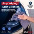 thumbnail image 5 of USANOOKS Microfiber Cleaning Cloths-Microfiber Towels-Gray- Pack of 12 (12.5"x12.5"), 5 of 9