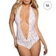 thumbnail image 1 of Mujer Encantadora Body Ropa interior Deep V Halterneck Floral Lace Lencería Ropa de dormir kenally XX000188-10, 1 of 7