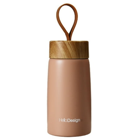 

280ML Insulated Water Bottle Flask Tea Canteen Wide Mouth Tumbler for Husband Mom Dad Grandpa Pink 280ML