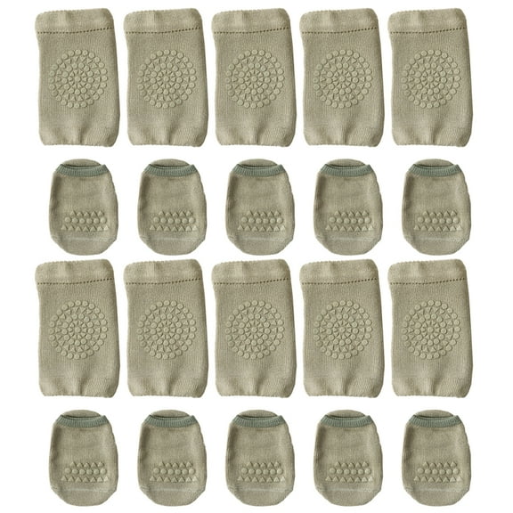 5 Pairs Baby Crawling Anti-Slip Knee Pads and Anti-Slip Baby Socks Set Unisex