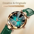 thumbnail image 5 of Watch for Women Round Quartz Waterproof Wristwatches Luxury Jewelry Design Watches Leather Band Ladies Watch Gift for Women, 5 of 7