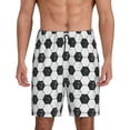 thumbnail image 1 of Bingfone Soccer for Men's Short Pajama Pants, Elastic Waist Drawstring Summer Shorts-Small, 1 of 6