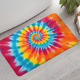 thumbnail image 2 of Colorful Rainbow Tie Dye Spiral Pattern Bathroom Rugs Mat,Non Slip Microfiber Bathroom Rug,Rubber Backing,Soft Bathroom Mats for Bathroom Floor,Tub and Shower,17x30in(43x75cm), 2 of 5
