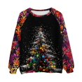 thumbnail image 5 of Enjoytime Christmas Womens Crewneck Sweatshirt Print Long Sleeve Pullover Tops Xmas Holiday Casual Trendy Sweatshirts, 5 of 5