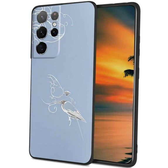 Bird-4 Phone Case, Degined for Samsung Galaxy S22 Ultra Case Men Women, Flexible Silicone Shockproof Case for Samsung Galaxy S22 Ultra