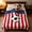 71x91In, variant on Diceymbol Casual Sports Patriotic Throw Blanket Classic Flag Soccer Print Cozy Accent for Bedroom 4th of July Memorial Day Decor 71x91In
