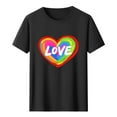 thumbnail image 2 of Cxenplz Mens Tshirt Cotton Tie Dye Heart Tops Print Tee Short Sleeve Tee Tops, 2 of 4
