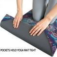 thumbnail image 3 of Blue Ethnic Paisley Pattern Hot Yoga Mat Towel Non Slip for Hot Yoga - Quick-Drying Yoga Mat Cover with 4 Corner Pockets with Travel Bag - Hot Yoga Towel Non Slip Grip Moisture Wicking Sweat 70"x26", 3 of 6