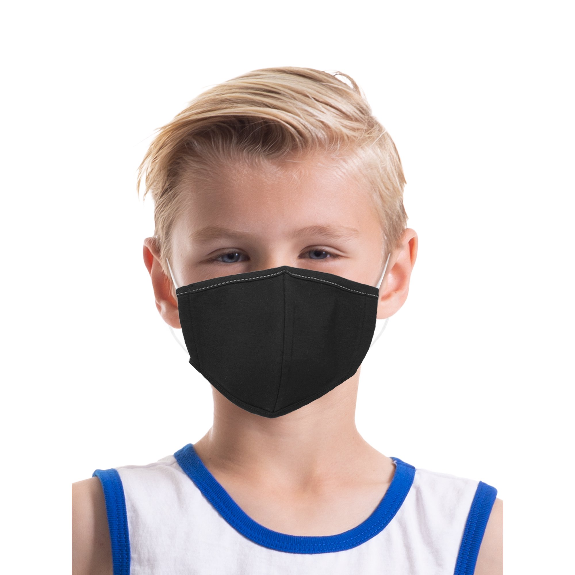 Reusable, Breathable Cloth Face Masks for Kids, 12-Pack