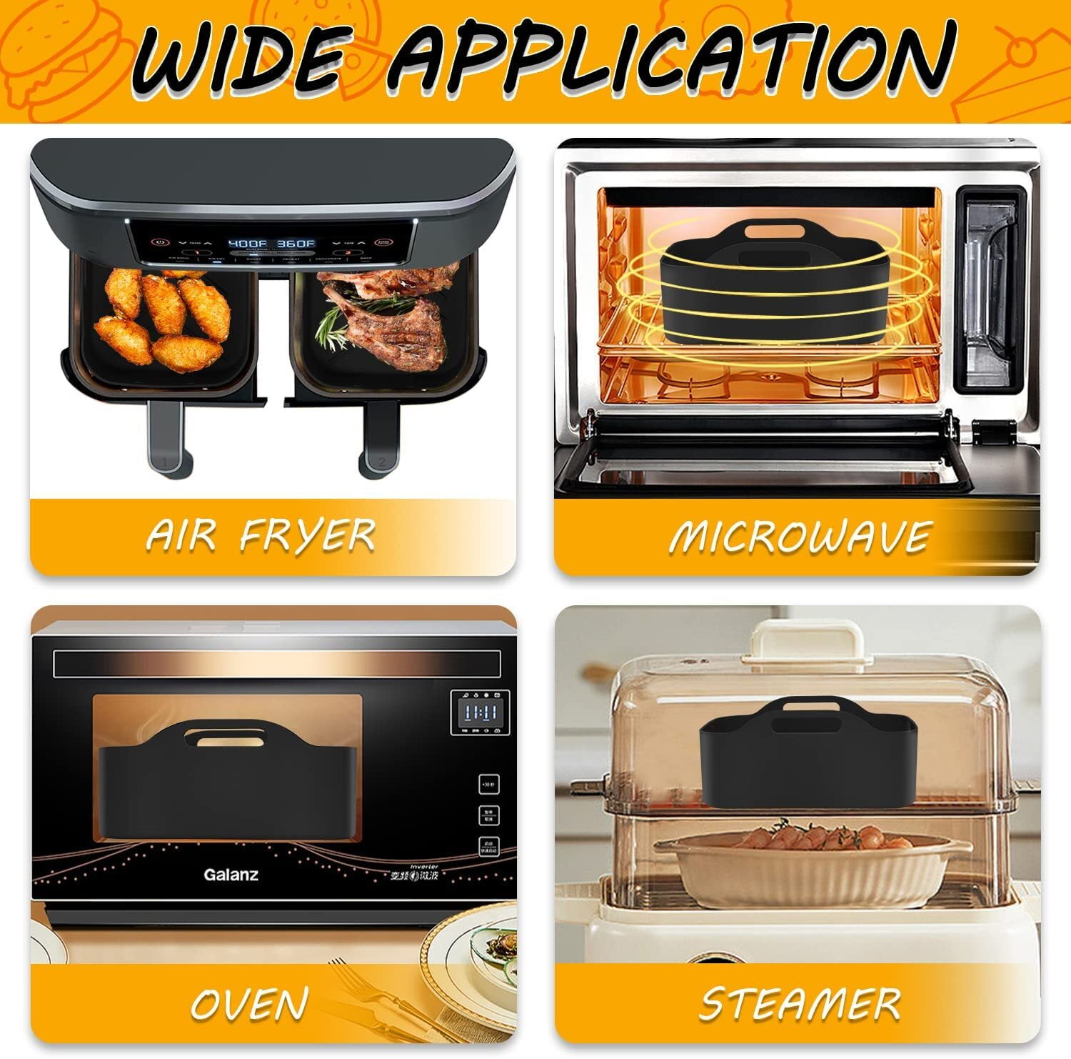 wholesale smart air deep fryers ninja kitchen appliances multifuncional  electric 6l 8l dual double digital air fryer without oil - AliExpress