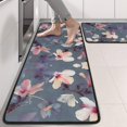 thumbnail image 2 of Kitchen Rugs Sets Of 2,Pioneer Flower Floral Print Pattern Anti Fatigue Kitchen Mat Rugs Non Slip Washable,Decorative Kitchen Floor Mats for Kitchen,Sink,Laundry,17"x47"+17"x47", 2 of 5