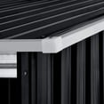 thumbnail image 3 of vidaXL Garden Shed with Extended Roof Anthracite 136.2"x76"x71.3" Steel, 3 of 10