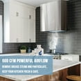thumbnail image 2 of Akicon Stainless Steel Range Hood, Modern Box Ducted Kitchen Hood with Powerful Vent Motor, Wall Mount, 36"W*30"H*14"D, Brushed Stainless, 2 of 9