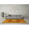 thumbnail image 3 of Ahgly Company Machine Washable Indoor Rectangle Persian Yellow Traditional Area Rugs, 2' x 4', 3 of 4
